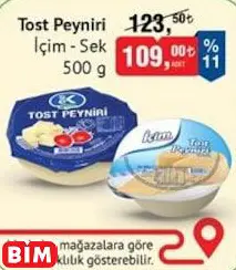 İÇİM - SEK TOST PEYNİRİ